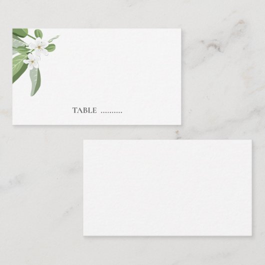 スカボロー結婚セージの座席座席表 プレイスカード (正面/裏面)