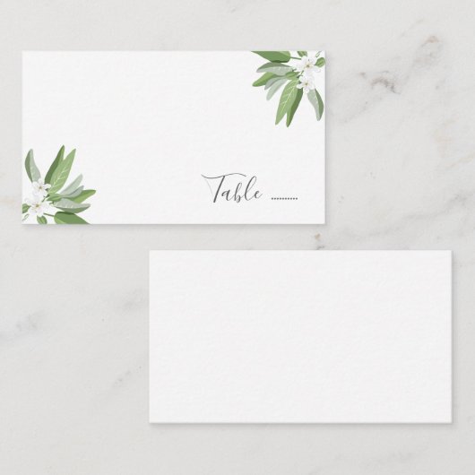 スカボロー結婚セージの座席座席表 プレイスカード (正面/裏面)