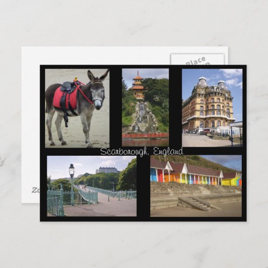 スカボロー・イングランドのはがき ポストカード (正面/裏面)
