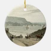 スカボロ、「Voyagの容積VIからのヨークシャ、 セラミックオーナメント (裏面)