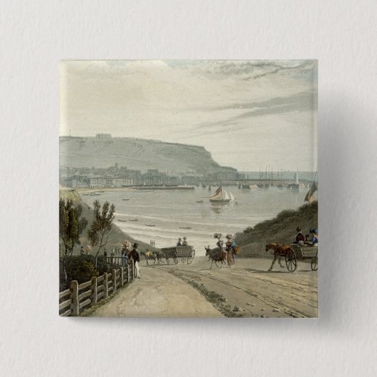 スカボロ、「Voyagの容積VIからのヨークシャ、 缶バッジ (正面)