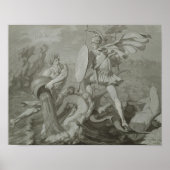 スカマンダー川とのアキレウスの戦い ポスター (正面)