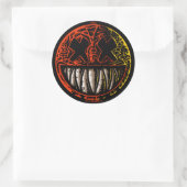 スカミースマイルステッカー ラウンドシール (バッグ)