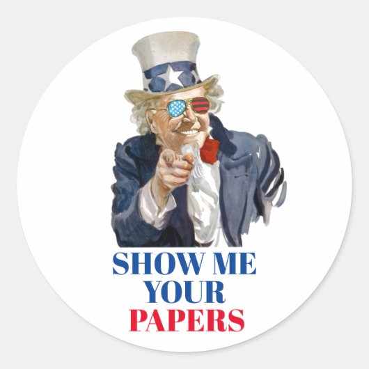 スカムおじさん ラウンドシール (正面)