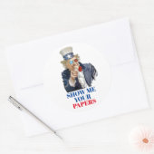 スカムおじさん ラウンドシール (封筒)