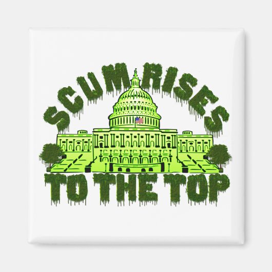 スカムが磁石の上まで上がる マグネット (正面)