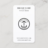 スカモダンンナブル連絡デジタルQRコードロゴ 名刺 (正面)