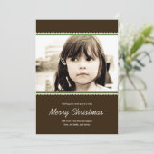 スカラップフレームホリデイカード – 緑 – シーズンカード (スタンド正面)