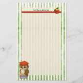 スカラフクロウ先生カスタマイズ-  便箋 (正面)