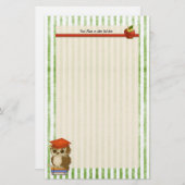 スカラフクロウ先生カスタマイズ- 便箋 (正面/裏面)