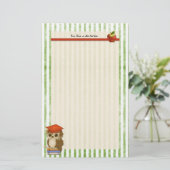 スカラフクロウ先生カスタマイズ- 便箋 (スタンド正面)