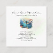 *~*スカラフルス絵を描ス抽象芸術トンボ スクエア名刺 (裏面)