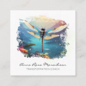 *~*スカラフルス絵を描ス抽象芸術トンボ スクエア名刺 (正面)