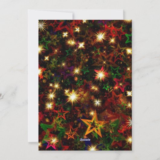 スカラフルターズ&ライトメリークリスマス写真 シーズンカード (裏面)