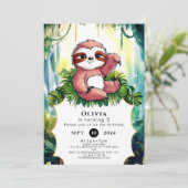 スカラフルロスシンプル誕生日 招待状 (スタンド正面)