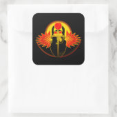 スカラブト，エジプトのシンボル スクエアシール (バッグ)