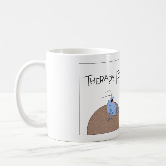 スカラベはセラピーを得ます コーヒーマグカップ (左)