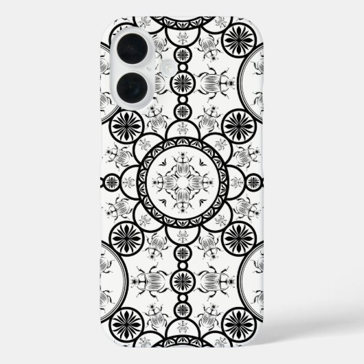 スカラベタイルライン柄 Case-Mate iPhoneケース (裏面)