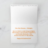 「スカランタン」ハロウィンカード カード (内部)