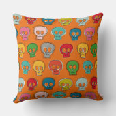 スカリーオレンジを縫う クッション (裏面)