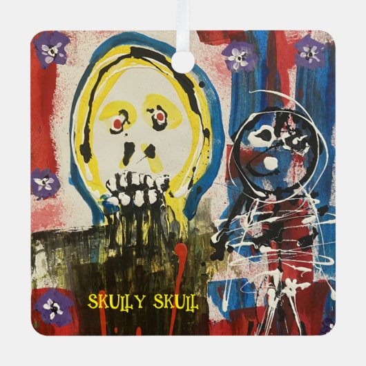 スカリースカルメタルカーオーナメント メタルオーナメント (正面)