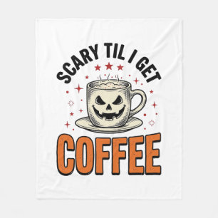 スカリー・ティル・コーヒー ヴィンテージ ハロウィン コーヒーTシャツ_1 フリースブランケット