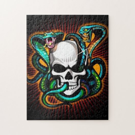 スカルおよびコブラのパズル ジグソーパズル (縦)