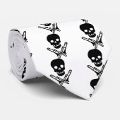 スカルおよびトロンボーン ネクタイ (ロール)