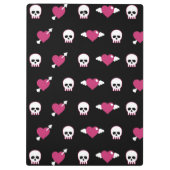 スカルおよびハート クリップボード (裏面)