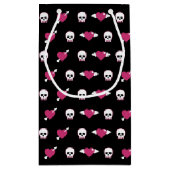 スカルおよびハート スモールペーパーバッグ (裏面)