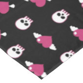 スカルおよびハート テーブルクロス (アングル)