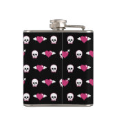 スカルおよびハート フラスク (裏面)