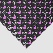 スカルおよびハート 薄葉紙 (詳細)