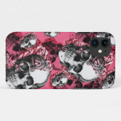 スカルおよびバラやっとそこに私は場合に電話をかけます Case-Mate iPhoneケース (裏面(横))