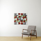 スカルおよびバラ タペストリー (インサイチュ(横))