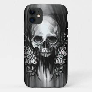 スカルおよびバラ iPhone 11 ケース