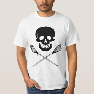 スカルおよびラクロスの棒のTシャツ Tシャツ