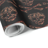 スカルおよび交差させた骨#4 ラッピングペーパー (ロールコーナー)