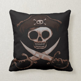 スカルおよび十字の剣 クッション