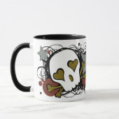 スカルおよび星のマグ マグカップ (左)