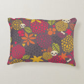スカルおよび花 アクセントクッション (裏面)