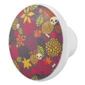 スカルおよび花 セラミックノブ (右)