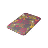 スカルおよび花 バスマット (アングル)