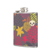 スカルおよび花 フラスク (左)