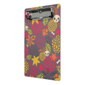 スカルおよび花 ミニクリップボード (アングル2)