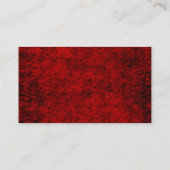 スカルおよび花 名刺 (裏面)