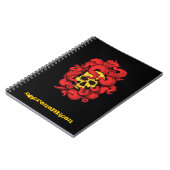 スカルおよび触手のNecronomiconのノート ノートブック (左側)