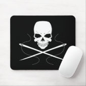 スカルおよび針のマウスパッド マウスパッド (マウス)