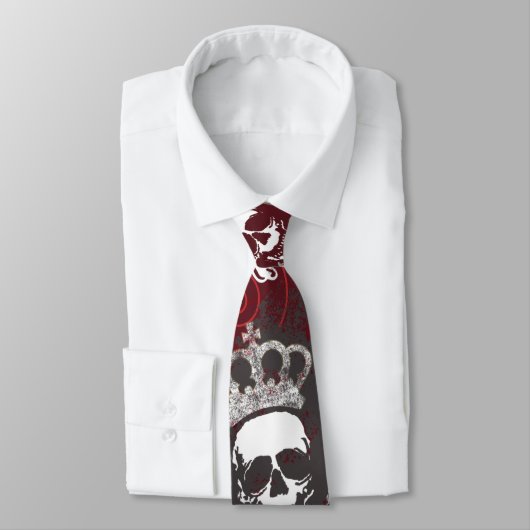 スカルおよび骨のタイ ネクタイ (タイ)