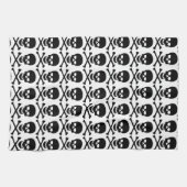 スカルおよび骨の台所タオル キッチンタオル (横)